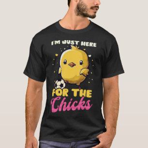 Camiseta Aqui Para Pintinhos Páscoa De Futebol