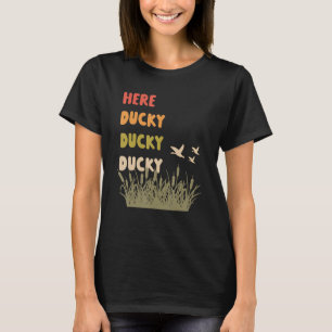 Camiseta Aqui Pato Pato Pato Chamada de Pato Divertida Para