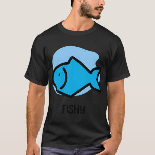 Camiseta Aqui Peixe Azul