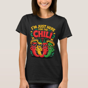 Camiseta Aqui pelo chili time engraçado da competição de ch