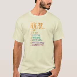 Camiseta Aqui por enquanto