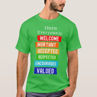 Camiseta Aqui Todos São Bem-Vindos Importante Professor de 