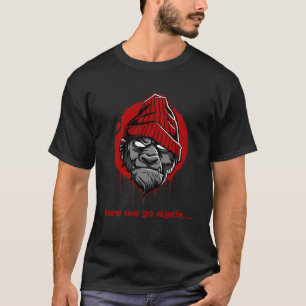 Camiseta Aqui Vamos Nós Novamente O Suor De Sangue Macaco