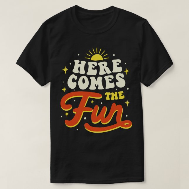 Camiseta Aqui vem a diversão de Tobe Fonseca (Frente do Design)