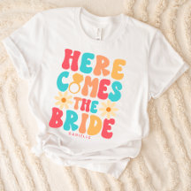 Aqui vem a Noiva Groovy Retro Personalizado