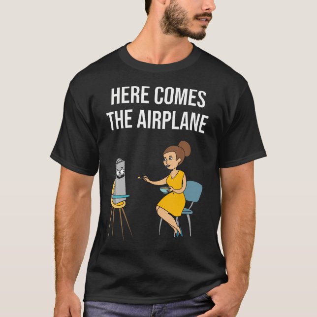 Camiseta Aqui Vem O Avião (Frente)