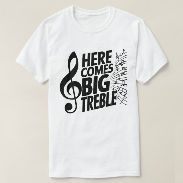 Camiseta Aqui vem o grande Treble (Frente do Design)