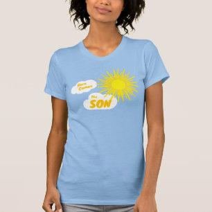 Camiseta Aqui Vem o Menino Chamada de Bebê