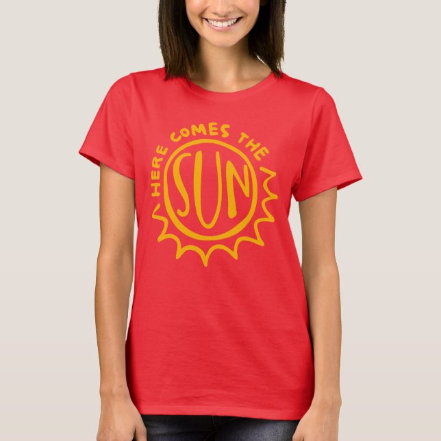 Camiseta Aqui vem o sol (Frente)