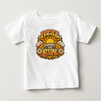 Camiseta Aqui Vem o Sol Floral Vintage Natureza