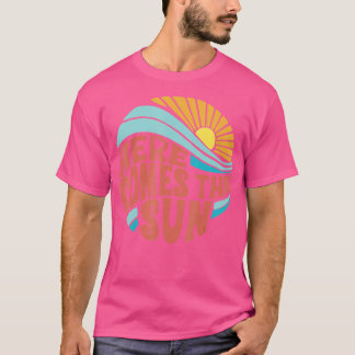 Camiseta Aqui vem o Sun Men Mulheres Mais Ociosas Bebê Summ