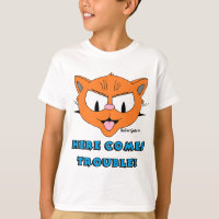 "AQUI VEM PROBLEMAS!" Gato de Desenho Animado Dive