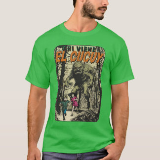 Camiseta Aqui Viene El Cucuy Folclore de Monstro Assustador