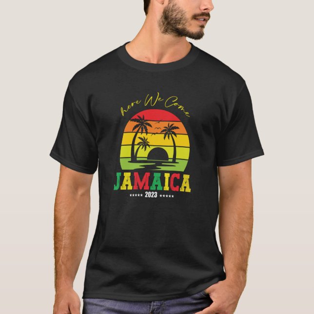 Camiseta Aqui Vimos Jamaica 2023, coincidindo com as férias (Frente)