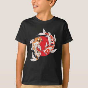 Camiseta Aquicultura De Peixes De Arte Koi Japonesa