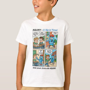 Camiseta AQUNY - Um Sip in Time! Engraçado Hidratação Hero