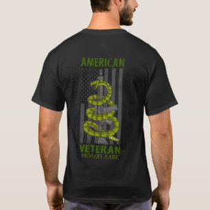 Camiseta AR15 Bandeira EUA Molon Labe Veterano Ame