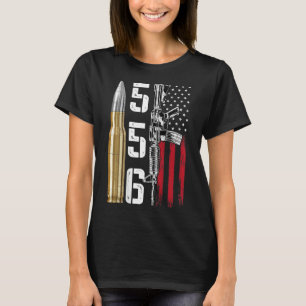 Camiseta Ar-15 American Flag Ar15 Rifle Sling Gift Owne