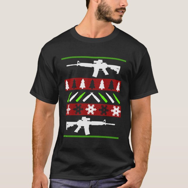 Camiseta Ar-15 Rifle Ugly Gun (Frente)