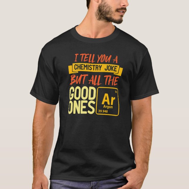 Camiseta Ar Argon Mesa Periódica De Elementos Químicos (Frente)