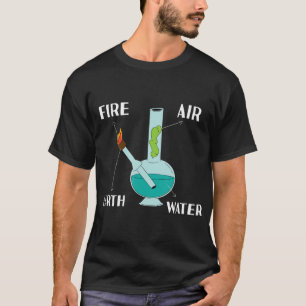 Camiseta Ar Fogo Água Da Terra Todos Os Elementos Em Um Bon