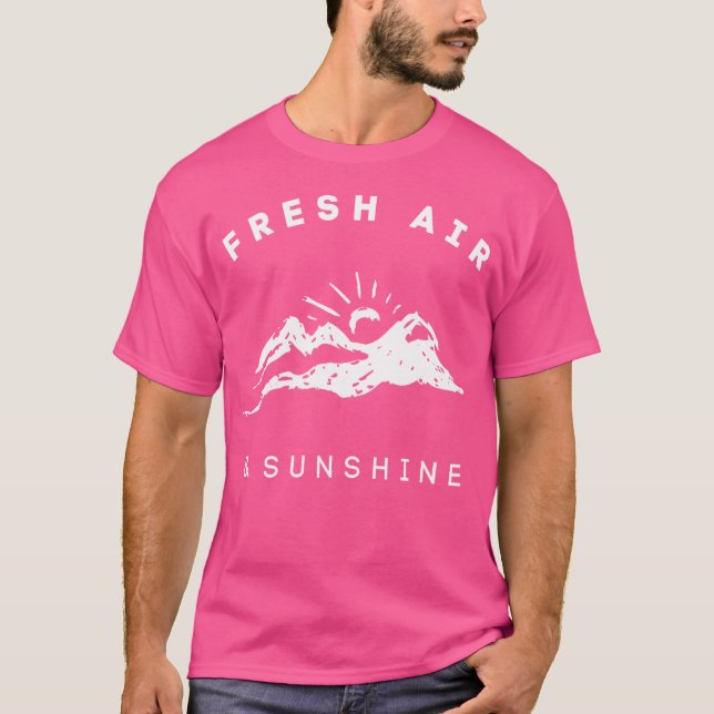 Camiseta Ar fresco Sunshine Exterior Lover Gráfico C (Frente)