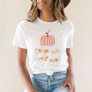Camiseta Ar limpo, não se importe com a queda de abóbora ro