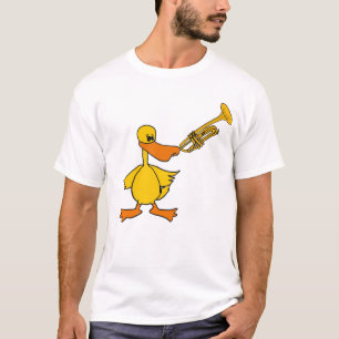 Camiseta AR pato que joga a trombeta