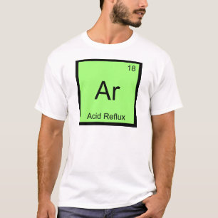 Camiseta Ar - Refluxo Ácido Engraçado Símbolo de Elemento Q