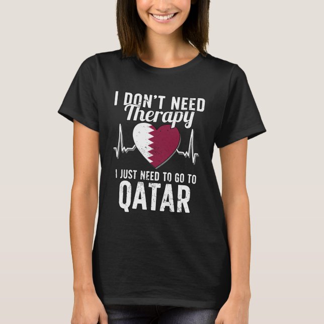 Camiseta Arab Flag I Qatar Flag I Vacation  I Qatar (Frente)
