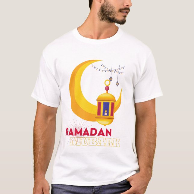 Camiseta Árabe Ramadan Kareem-Ramadan Mubark 2021 tee| (Frente)