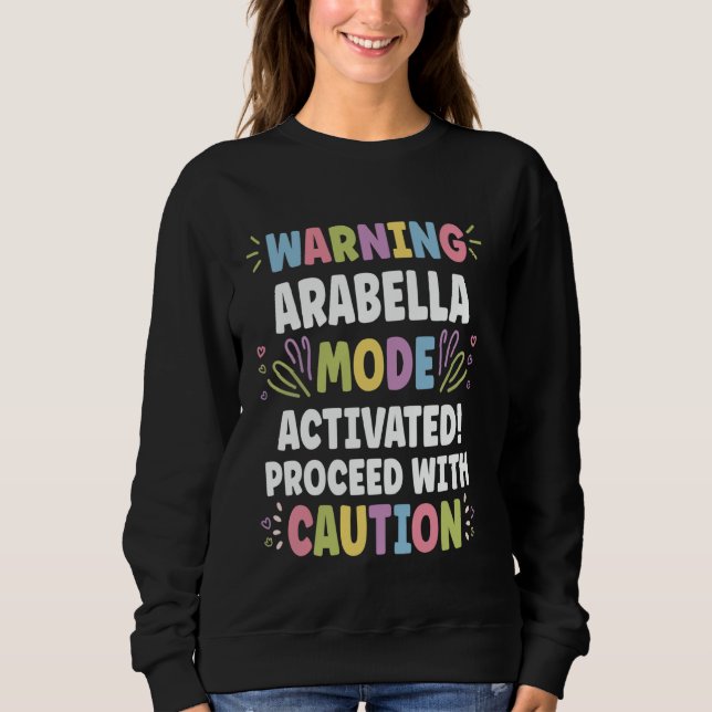 Camiseta ARABELLA Personalizado Nome Funny Cute Custom ARAB (Frente)