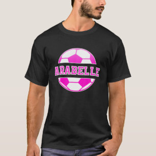 Camiseta Arabelle Name Girls Soccer Play Futebol Sports Fa