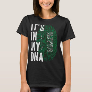 Camiseta Arábia Saudita Está no Meu DNA Saud de Impressão D