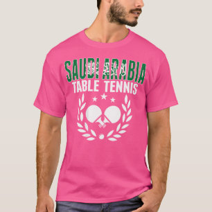 Camiseta Arábia Saudita Ping Pong Amava Mesa saudita Tênis