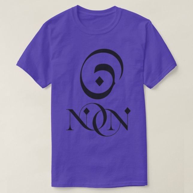 Camiseta Arabic calligraphy N Letter Non (Frente do Design)