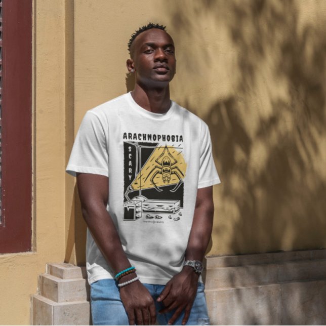 Camiseta Aracnofobia assustadora (Criador carregado)