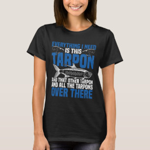 Camiseta Arado De Pesca De Tarpon E Peixe De Tarpon Combo C