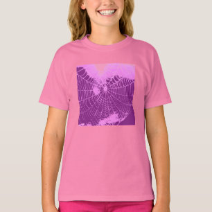 Camiseta Aranha-Aranha em Rosa e Roxo
