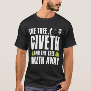 Camiseta Aranha-Árvore De Golfe De Disco E Afastem-Se