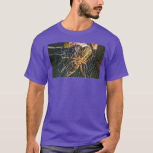 Camiseta Aranha-Curva-ouro Folha