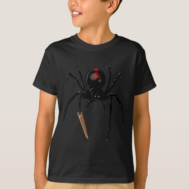 Camiseta aranha da viúva negra (Frente)