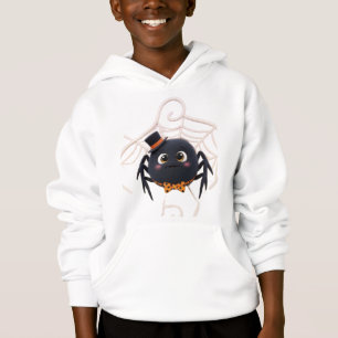 Camiseta Aranha de Cartoon Bonita com Chapéu Superior