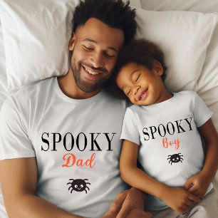 Camiseta Aranha de Halloween da Família Bonitinha