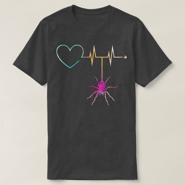 Camiseta Aranha de Pulso Cardíaco (Frente do Design)