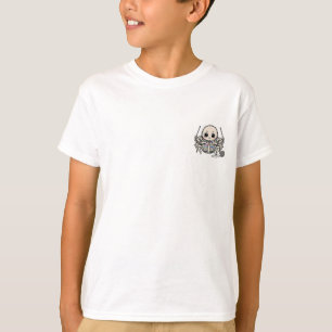 Camiseta Aranha de Tricô Fofa Cachecol Arco-Íris Crianças
