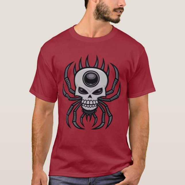 Camiseta Aranha-do-crânio (Frente)