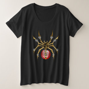 Camiseta Aranha-do-galo em preto