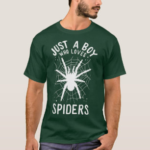 Camiseta Aranha é só um garoto que ama aranhas