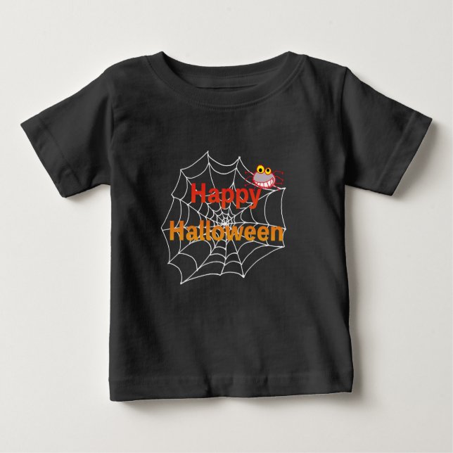 Camiseta Aranha engraçada na Web do Halloween (Frente)
